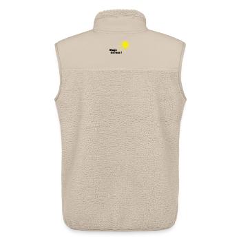 Klage ist raus Sonne - Unisex Sherpaweste von Stanley/Stella - Beige - Hinten - AI Model Male 178 light (178cm)