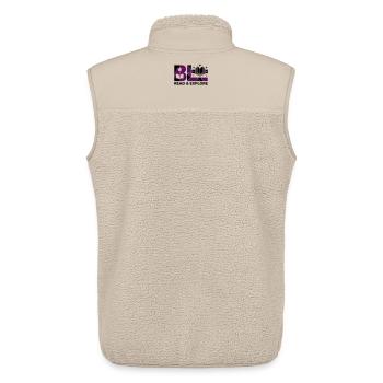 Lire Explorer la typographie du livre - Veste sans manches sherpa unisexe Stanley/Stella - beige - Dos - AI Model Male 178 light (178cm)