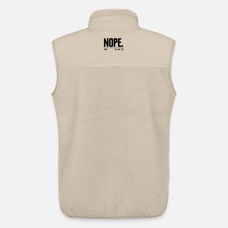 NON AfD - Veste sans manches sherpa unisexe Stanley/Stella - beige