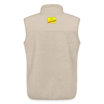 ortsschild_vierzig - Unisex Sherpaweste von Stanley/Stella - Beige - Hinten - AI Model Male 178 light (178cm)