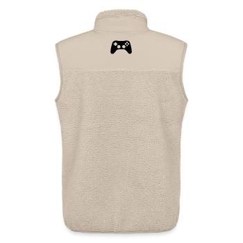 Gamer Gaming Gift - Unisex Sherpa Gilet by Stanley/Stella - beige - Back - AI Model Male 178 light (178cm)