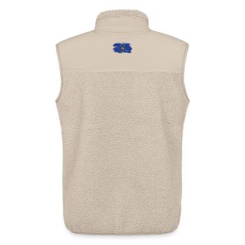 European flag with hammer and cress / Gift - Unisex Sherpa Gilet by Stanley/Stella - beige - Back - AI Model Male 178 light (178cm)