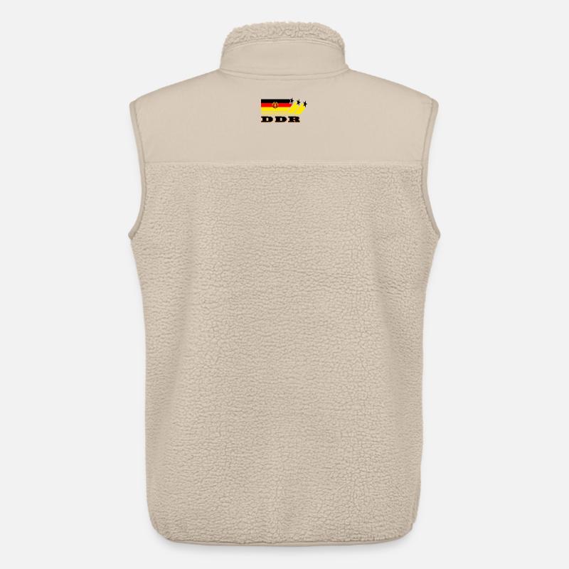 DDR Flaggen Design / Geschenk - Unisex Sherpaweste von Stanley/Stella - Beige