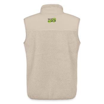 Now we have the salad. Denglisch, Salat, Veggie - Unisex Sherpaweste von Stanley/Stella - Beige - Hinten - AI Model Male 178 light (178cm)