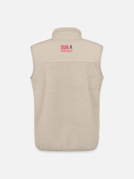 Marathon - Run. Believe. Achieve. - Unisex Sherpa Gilet by Stanley/Stella - beige