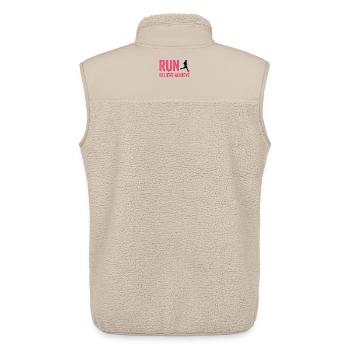 Marathon - Courir. Croire. Accomplir. - Veste sans manches sherpa unisexe Stanley/Stella - beige - Dos - AI Model Male 178 light (178cm)