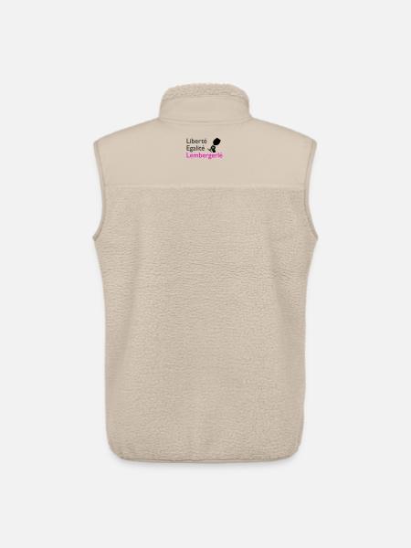 Liberté Egalité Lembergerlé - Unisex Sherpaweste von Stanley/Stella - Beige