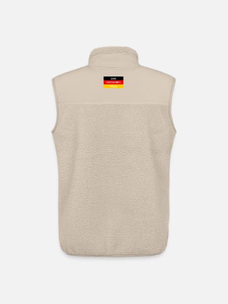 DRAPEAU AU PEUPLE ALLEMAND - Veste sans manches sherpa unisexe Stanley/Stella - beige