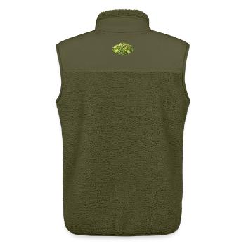 Grüner Genuss Pinien Kern-Salat - Unisex Sherpaweste von Stanley/Stella - Khaki - Hinten - AI Model Male 178 light (178cm)