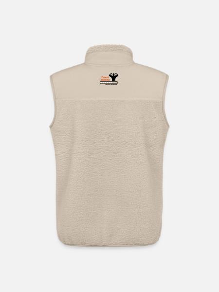 Bientôt musclé  - Veste sans manches sherpa unisexe Stanley/Stella - beige