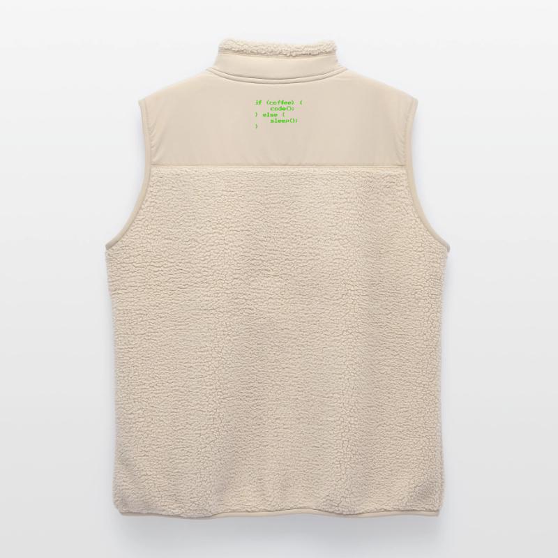 No Coffee No Code Programmer Computer Scientist Unisex Sherpa Gilet by Stanley/Stella