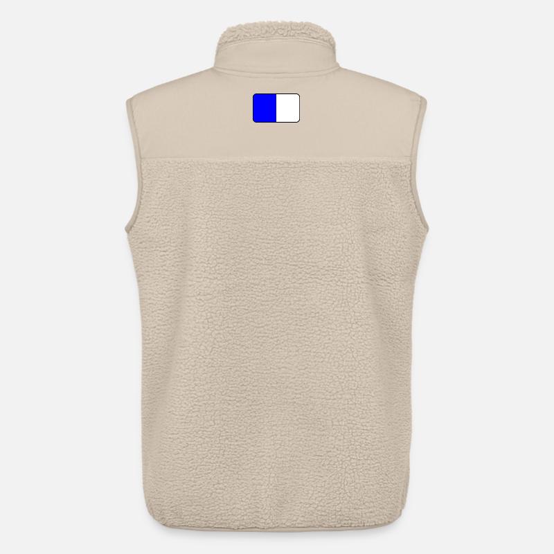 Emblème du drapeau de Spa - Veste sans manches sherpa unisexe Stanley/Stella - beige