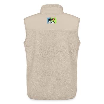 Anonymus the Storyteller  - Unisex Sherpa Gilet by Stanley/Stella - beige - Back - AI Model Male 178 light (178cm)