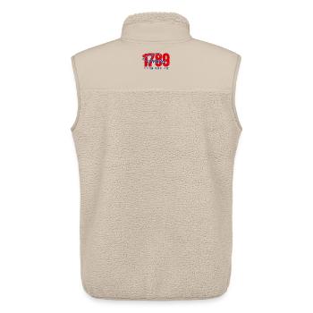 1789 France / Frankreich Freedom starts here - Unisex Sherpaweste von Stanley/Stella - Beige - Hinten - AI Model Male 178 light (178cm)