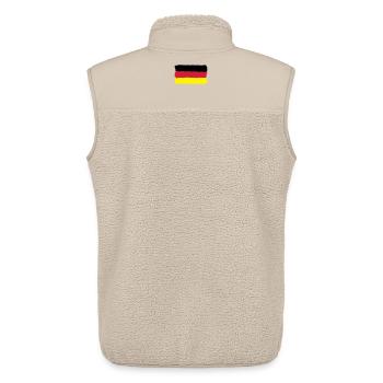 black red gold Germany flag Germany - Unisex Sherpa Gilet by Stanley/Stella - beige - Back - AI Model Male 178 light (178cm)