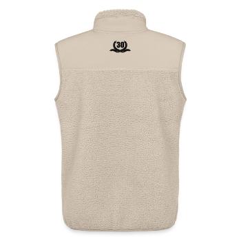 Laurel wreath 30 YEARS - Unisex Sherpa Gilet by Stanley/Stella - beige - Back - AI Model Male 178 light (178cm)