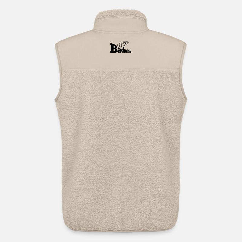 Bagminton-Perspektive mit Shuttle - Unisex Sherpaweste von Stanley/Stella - Beige
