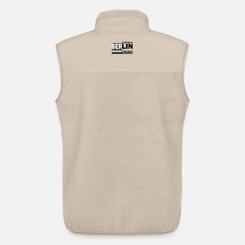 BERLIN - Barcode - Unisex Sherpaweste von Stanley/Stella - Beige