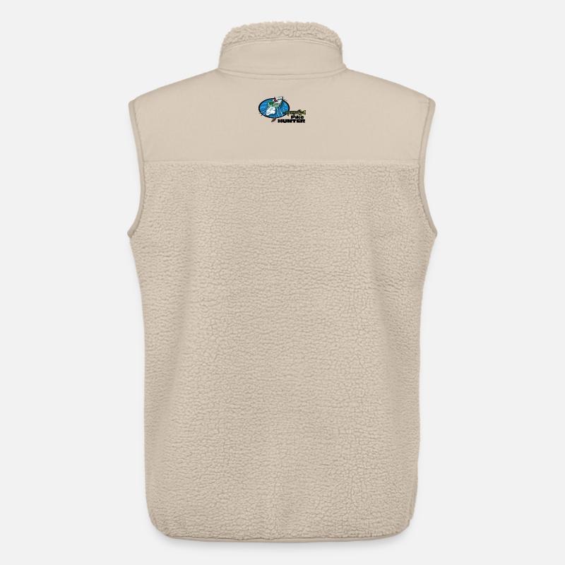 Hechtenjägerboot – Raubtierfischen - Unisex Sherpaweste von Stanley/Stella - Beige