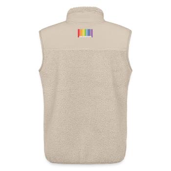 Pride Month LGBT - I Was Born This Way - Unisex Sherpa Gilet by Stanley/Stella - beige - Back - AI Model Male 178 light (178cm)