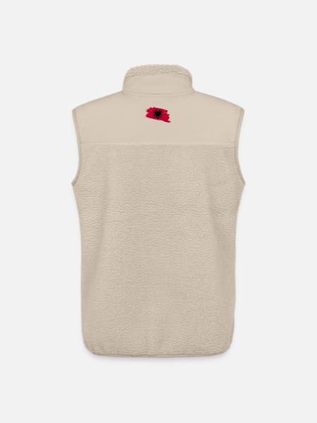 Albanian Albanian Pride Albanian - Unisex Sherpa Gilet by Stanley/Stella - beige