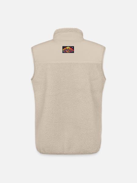 Monterrey Mexico art design - Unisex Sherpa Gilet by Stanley/Stella - beige