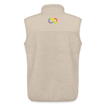 LGBTIQ - Unendliche Vielfalt. Pride/CSD - Unisex Sherpaweste von Stanley/Stella - Beige - Hinten - AI Model Male 178 light (178cm)