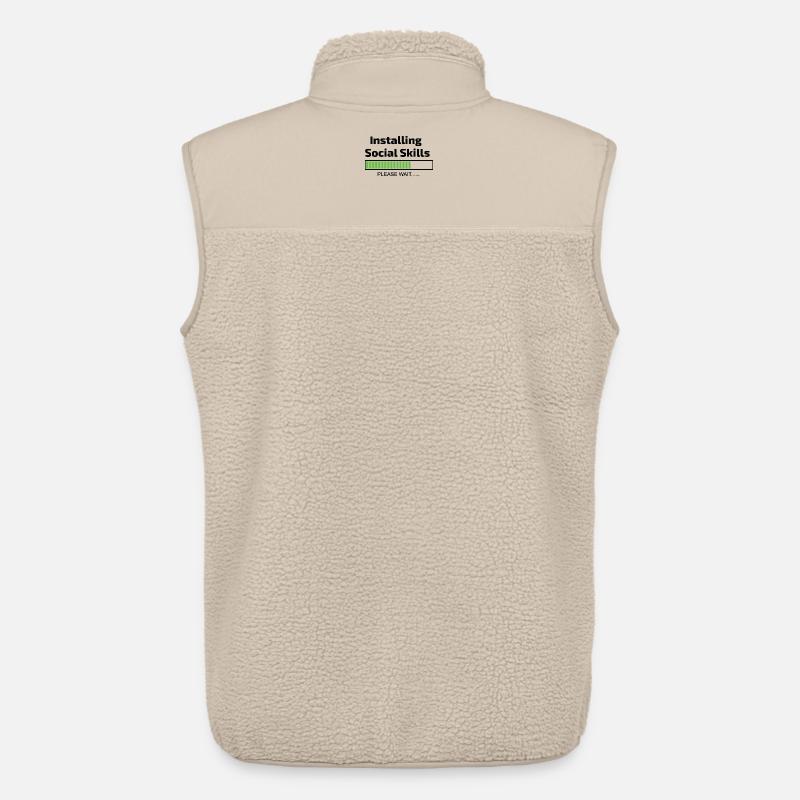 computer installing social skills programmer - Unisex Sherpa Gilet by Stanley/Stella - beige