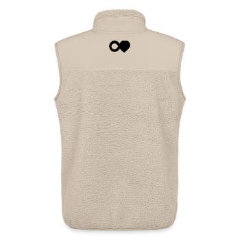 T-Shirt Infini Amour – Infinity Love Heart - Unisex Sherpaweste von Stanley/Stella - Beige - Hinten - AI Model Male 178 light (178cm)