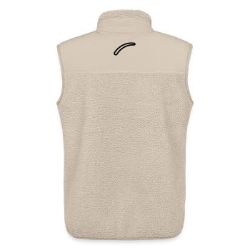 Bumerang - Unisex Sherpaweste von Stanley/Stella - Beige - Hinten - AI Model Male 178 light (178cm)