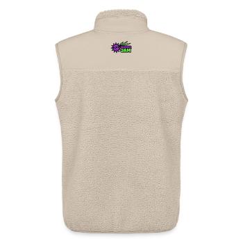 Summer Jam Sonne Abzeichen - Unisex Sherpaweste von Stanley/Stella - Beige - Hinten - AI Model Male 178 light (178cm)