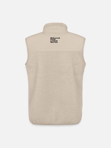 GRAND SLAM Tennis - Unisex Sherpa Gilet by Stanley/Stella - beige