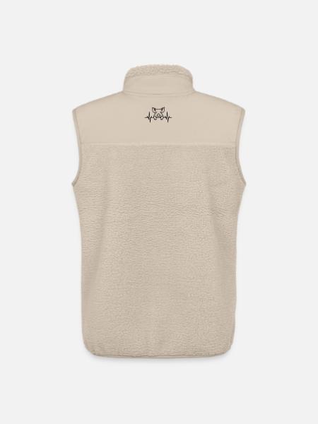 Schwein Herzschlag – Süßes Ferkel - Unisex Sherpaweste von Stanley/Stella - Beige