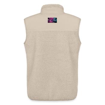 Monday Morning - Office Shark Meme - Unisex Sherpa Gilet by Stanley/Stella - beige - Back - AI Model Male 178 light (178cm)