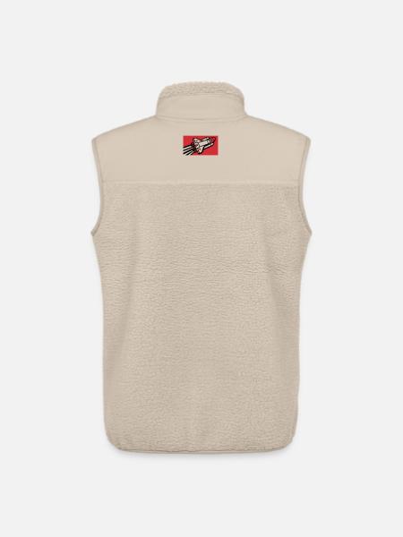Space Shuttle Silhouette - Unisex Sherpa Gilet by Stanley/Stella - beige