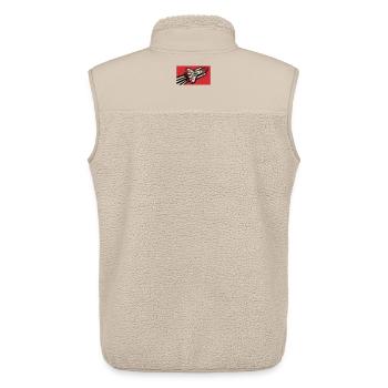 Space Shuttle Graffiti Graphic - Unisex Sherpa Gilet by Stanley/Stella - beige - Back - AI Model Male 178 light (178cm)