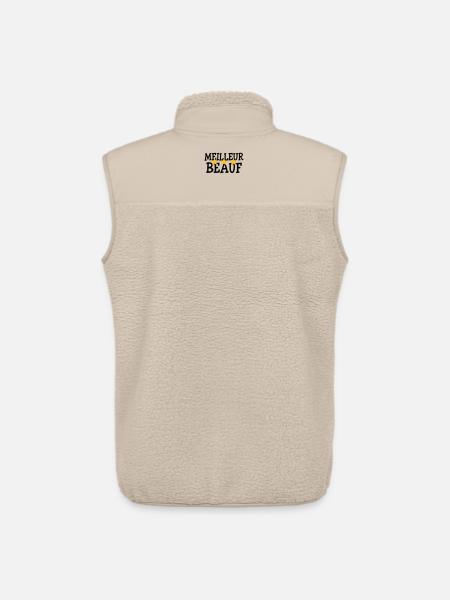 Meilleur Beauf - Veste sans manches sherpa unisexe Stanley/Stella - beige
