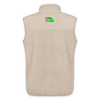 Ufo - Unisex Sherpaweste von Stanley/Stella - Beige - Hinten - AI Model Male 178 light (178cm)