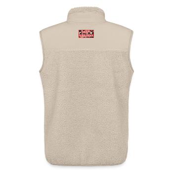 ALLES GUTE ZUM GEBURTSTAG. ALLES GUTE ZUM GEBURTSTAG. JAHRESTAG. - Unisex Sherpaweste von Stanley/Stella - Beige - Hinten - AI Model Male 178 light (178cm)