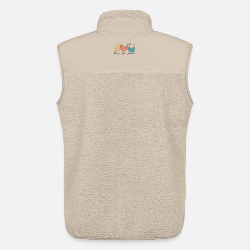 Frieden Liebe Sommer - Unisex Sherpaweste von Stanley/Stella - Beige