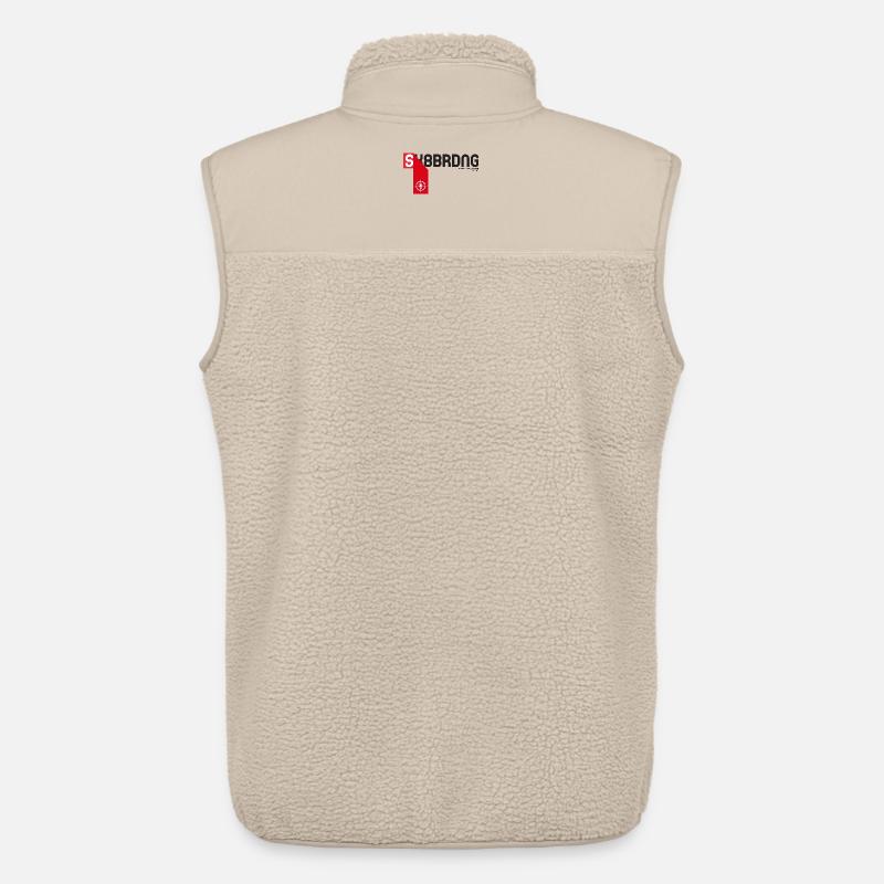 Skateboarding - Unisex Sherpa Gilet by Stanley/Stella - beige
