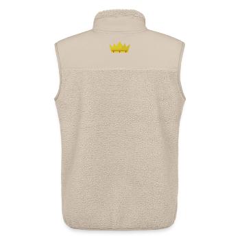 Crown - Unisex Sherpa Gilet by Stanley/Stella - beige - Back - AI Model Male 178 light (178cm)
