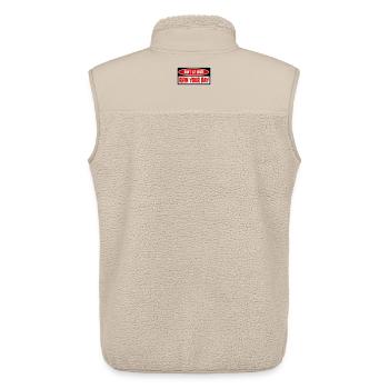 Don't Let Idiots Ruin Your Day Lustig Sarkastisch - Unisex Sherpaweste von Stanley/Stella - Beige - Hinten - AI Model Male 178 light (178cm)