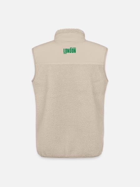 London – England Lyric Design - Unisex Sherpa Gilet by Stanley/Stella - beige
