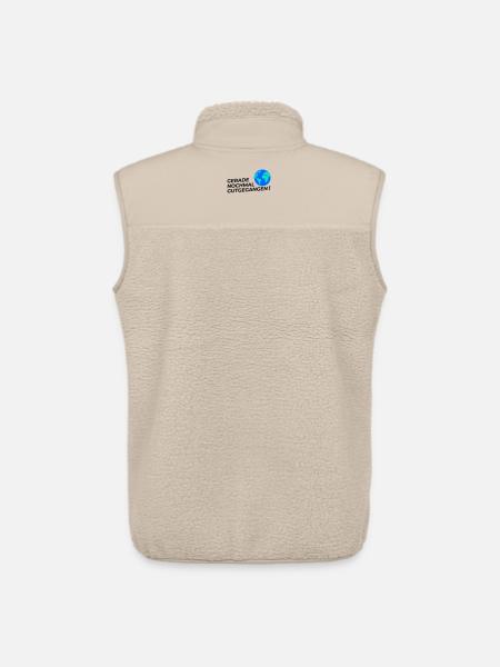 Went well again - Unisex Sherpa Gilet by Stanley/Stella - beige