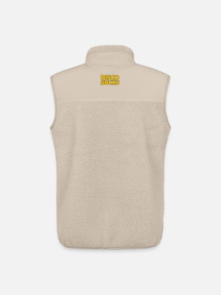 Disco Sucks - Unisex Sherpa Gilet by Stanley/Stella - beige