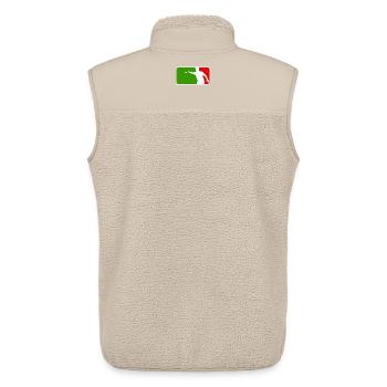 Petanque Boule Petanca Major League Style ITALY - Unisex Sherpaweste von Stanley/Stella - Beige - Hinten - AI Model Male 178 light (178cm)