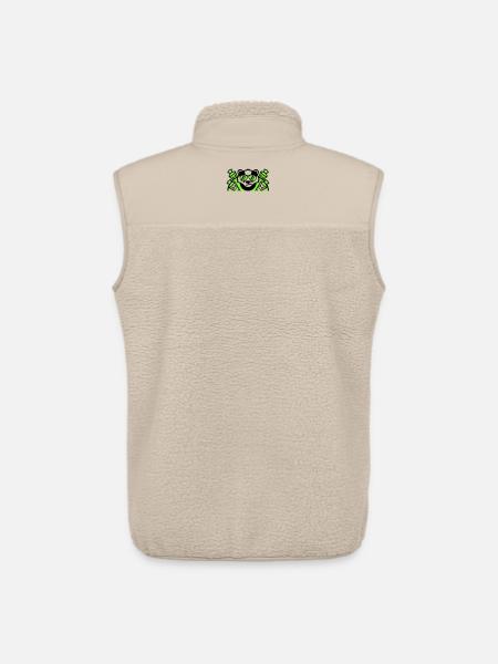 Badger Sugar Cones Logo - Unisex Sherpa Gilet by Stanley/Stella - beige