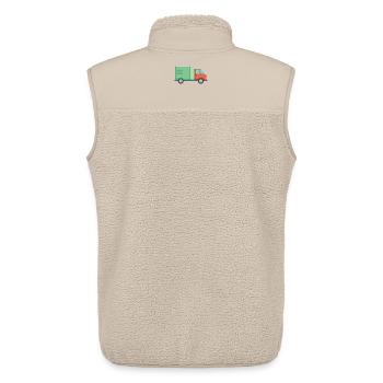 Lieferauto - Unisex Sherpaweste von Stanley/Stella - Beige - Hinten - AI Model Male 178 light (178cm)
