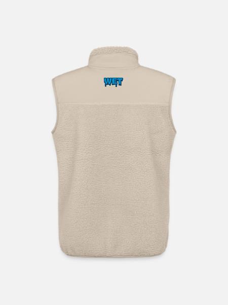 Wet | feucht | nass | Slime - Unisex Sherpa Gilet by Stanley/Stella - beige
